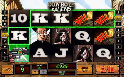 Cowboys and Aliens Slot Win