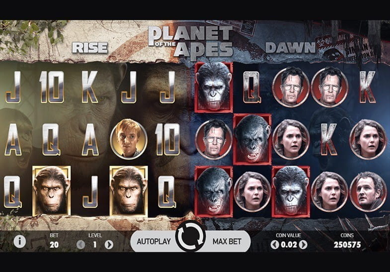 Planet of the Apes Movie-Themed Slot