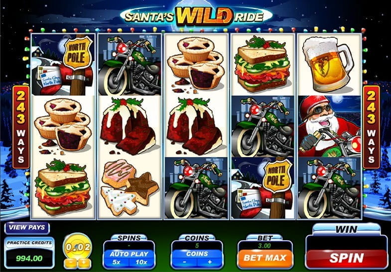 Santa's Wild Ride Christmas Slot
