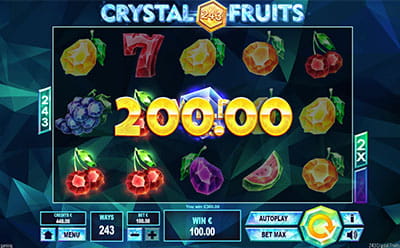243 Crystal Fruits Reversed Free Spins