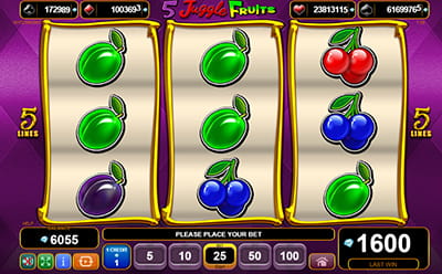 5 Juggle Fruits Slot Mobile