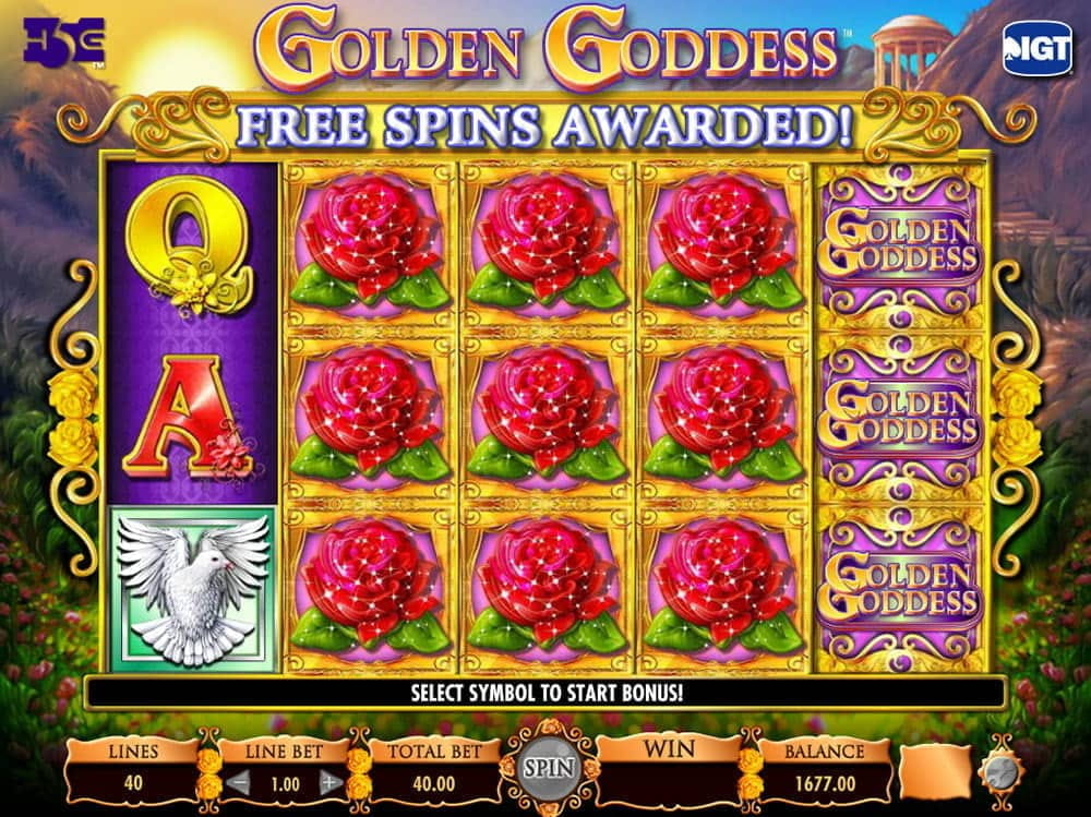 Golden Goddess Free Slots
