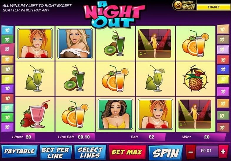 Free Demo of the A Night Out Slot