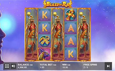 Blaze of Ra Slot Free Spins