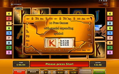 Book of Ra in Free Spins Mode
