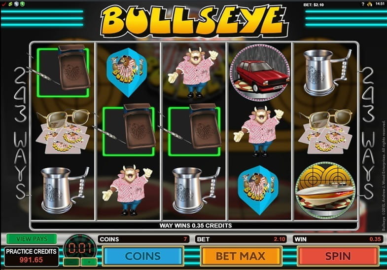 Bullseye TV Gameshow Slot