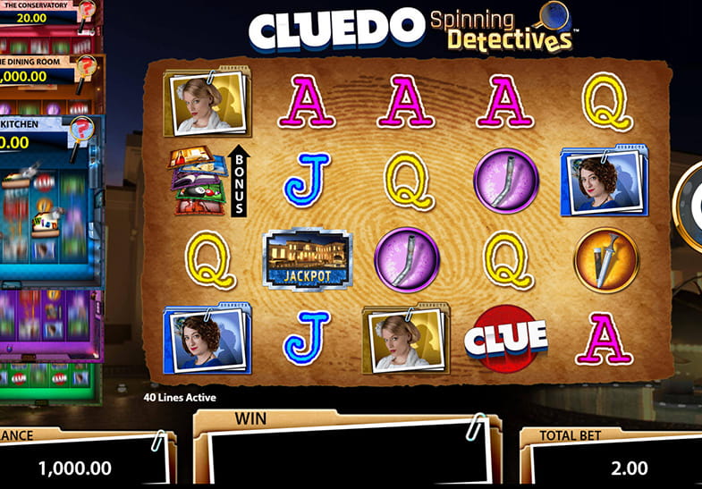 Cluedo Spinning Detectives SG Interactive Slot Online