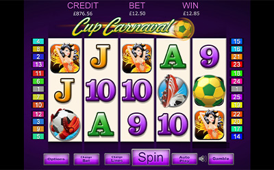 Cup Carnaval Slot Scatter Wins