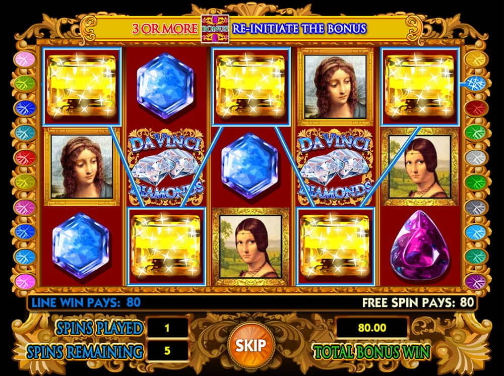 Download da vinci diamonds slot game free