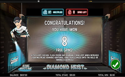 Diamond Heist Slot Free Spins