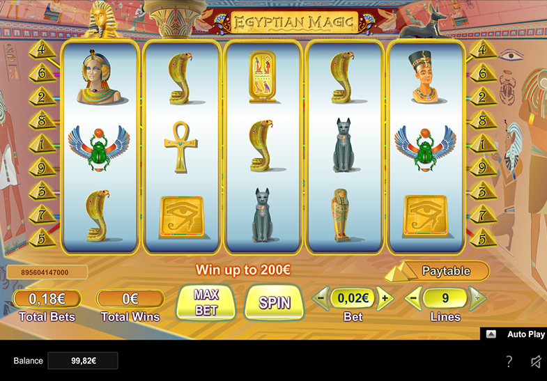 Free Demo of the Egyptian Magic Slot