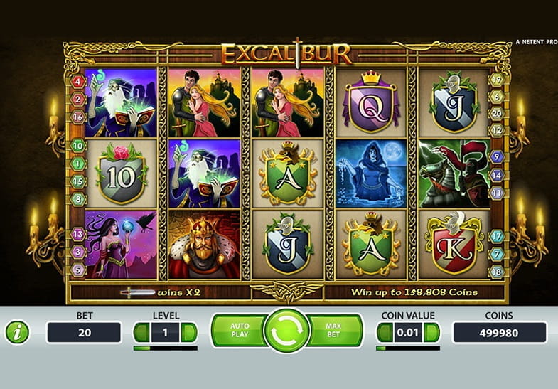Free demo of the Excalibur Slot game