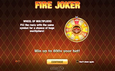 Fire Joker Slot Multiplier