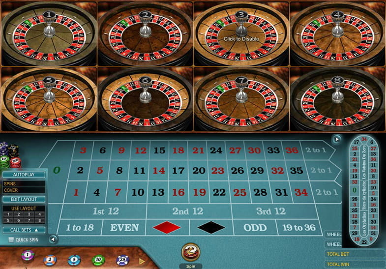 Play Multi Wheel Roulette Demo Version for Free