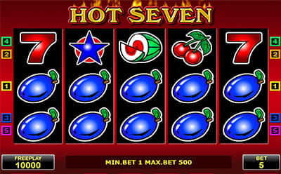 Hot Seven Classic Slot at Amatic Casinos