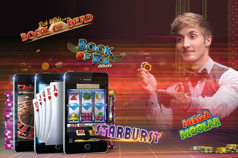 The Best Games at the Top Online Casinos - Starburst, Book of Dead, Mega Moolah, Book of Ra, Roulette, Live Games