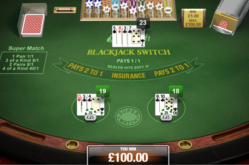Blackjack Switch - The Best RTP 21 Game on the Internet