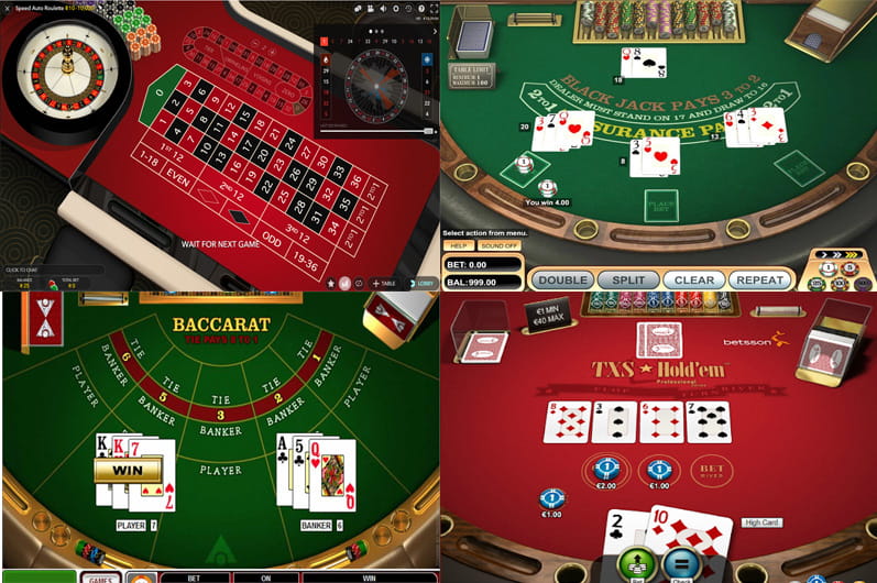 Casino Table Games Online - Roulette, Blackjack, Baccarat