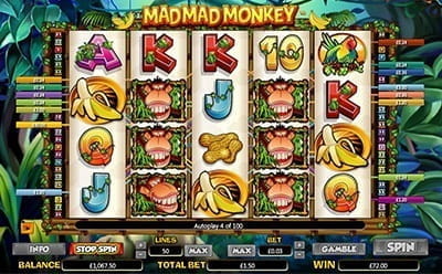 Mad Mad Monkey Multiplier Stacked Wilds