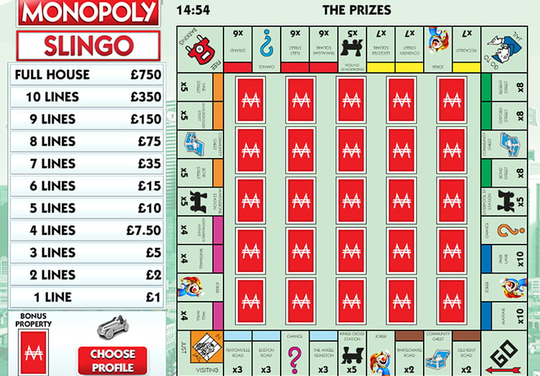 Free Demo of the Monopoly Slingo Slot