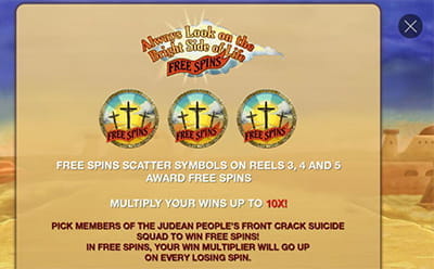 Monty Python's Life of Brian Free Spins