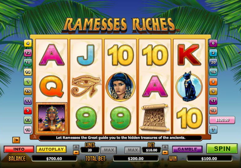 Ramesses Riches Demo Game