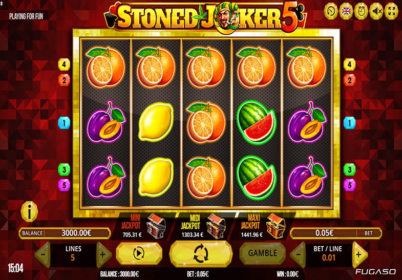 Free Demo of the Stoned Joker 5 Slot