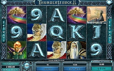 Thunderstruck 2 Video Slot at Regent Play Casino