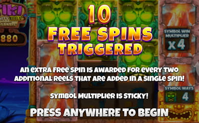 Tiki Infinity Reels Megaways Slot Free Spins