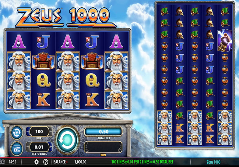 Free Demo of the Zeus 1000 Slot