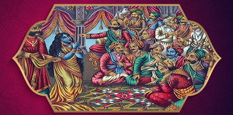 Mahabharata Kauravas and Pandavas Dice Game