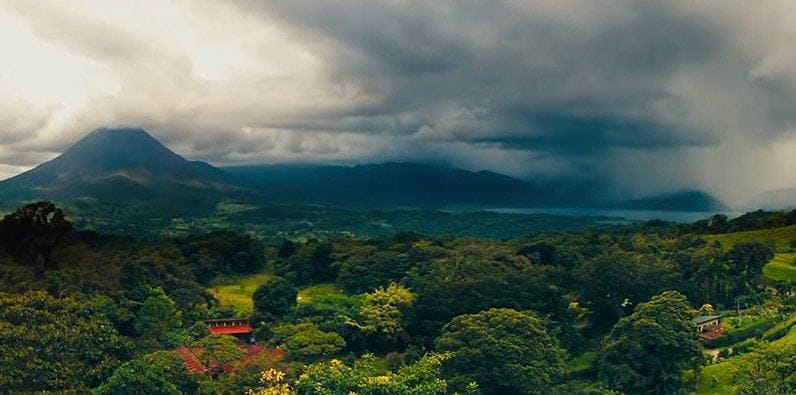Movie Screenshot of the Exotic Green Scenery in Costa Rica