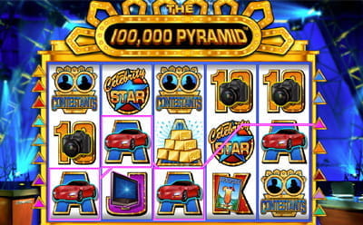 100,000 Pyramid Slot Bonus Round