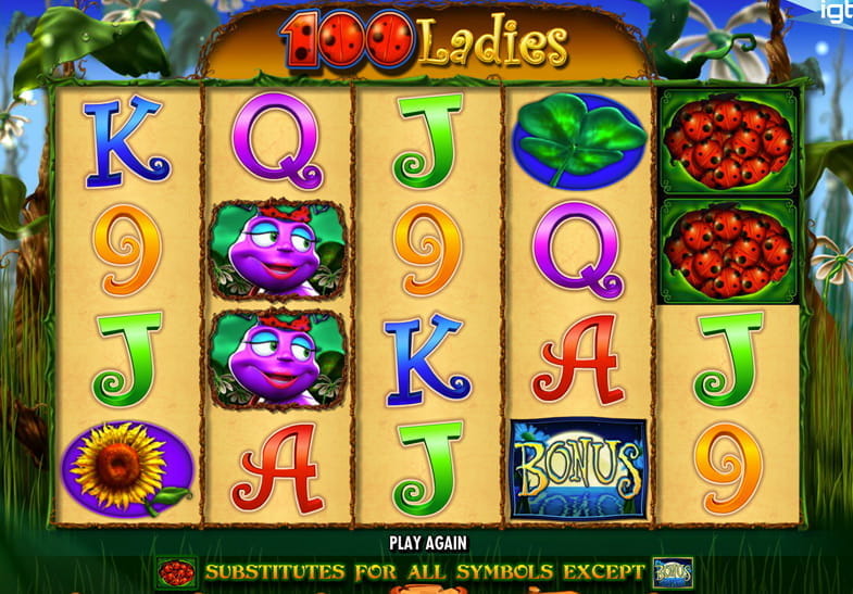 Free demo of the 100 Ladies Slot game