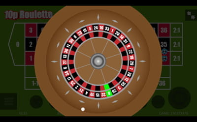 10p Roulette Table Game on the JackpotJoy Mobile Site