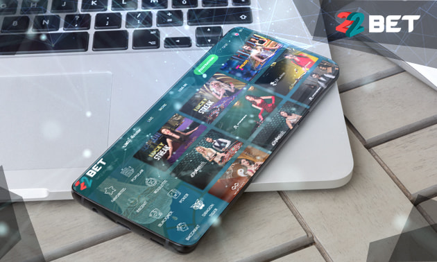 La mejor app de casino en el celular de 22bet.