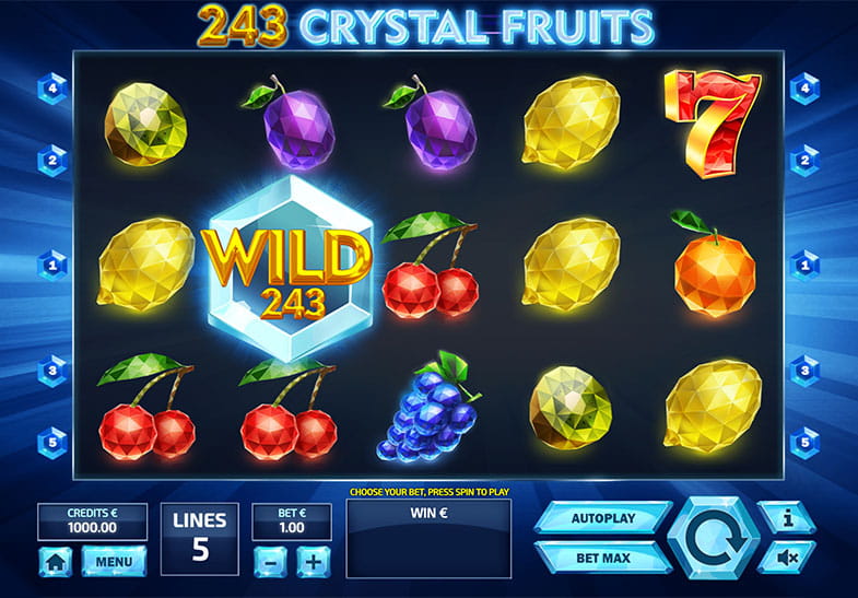 Free Demo of the 243 Crystal Fruits Slot