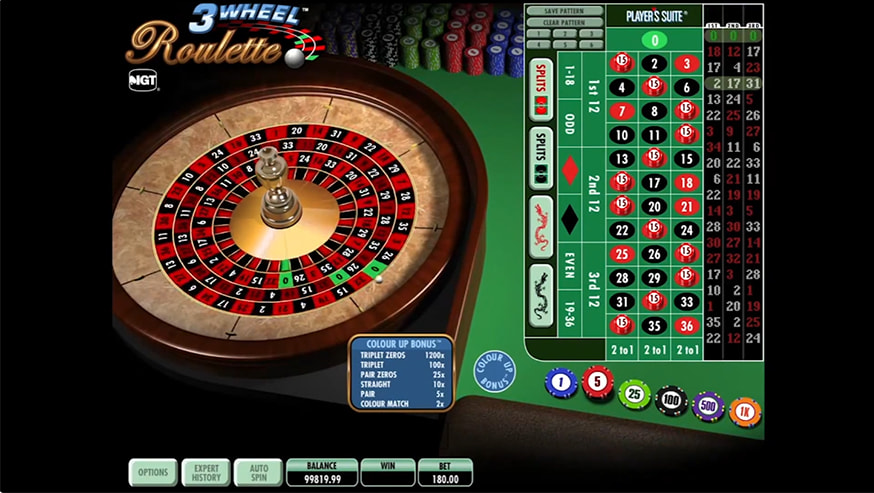 3 Wheel Roulette gameplay screenshot