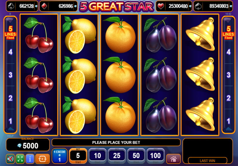 Free Demo of the 5 Great Star Slot