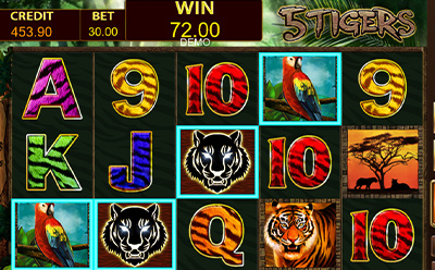 5 Tigers Slot Bonus Round