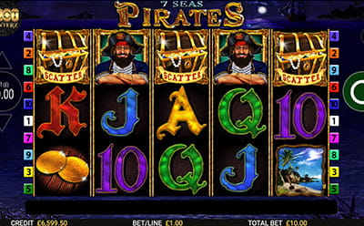 7 Seas Pirates Slot Mobile