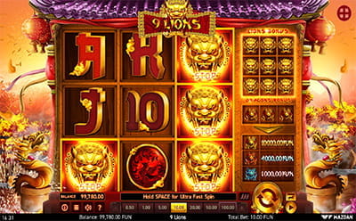 9 Lions Slot Mobile