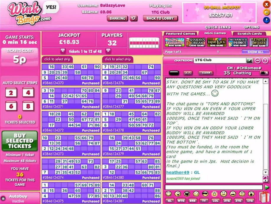 Best Wink Bingo Review Promotions & Exclusive £100 Bonus