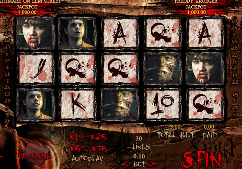 Free Demo of the A Nightmare On Elm Street Slot