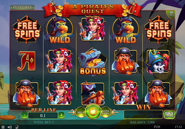 Free Demo of the A Pirate's Quest Slot