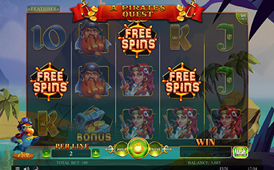 A Pirate's Quest Slot Free Spins