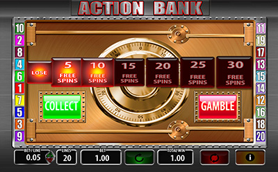 Action Bank Free Spins by Barcrest