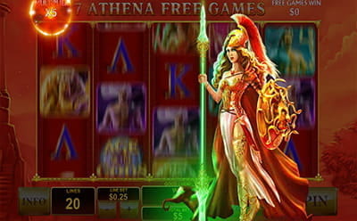 Age of the Gods Athena Free Spins