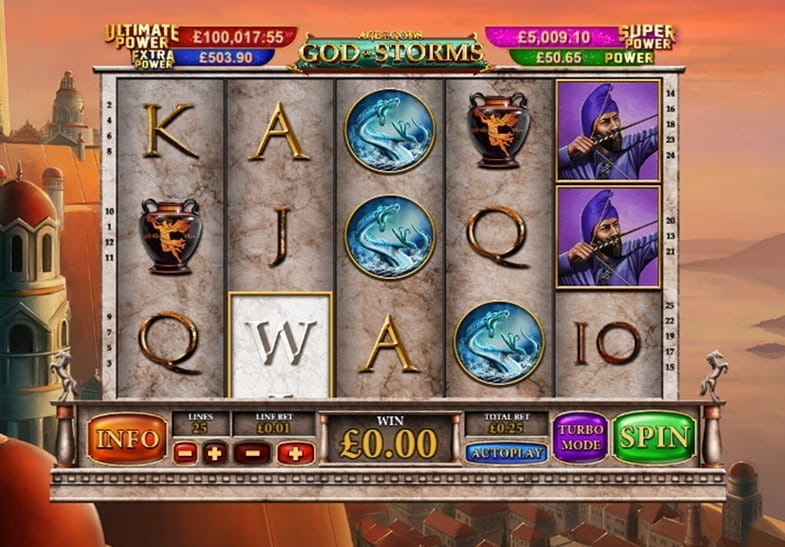 Free Demo - Age of the Gods God of Storms Slot Game