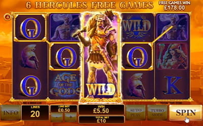 Age of The Gods at Jackpot247